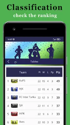 Info Veikkausliiga android App screenshot 4