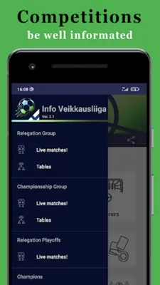 Info Veikkausliiga android App screenshot 6